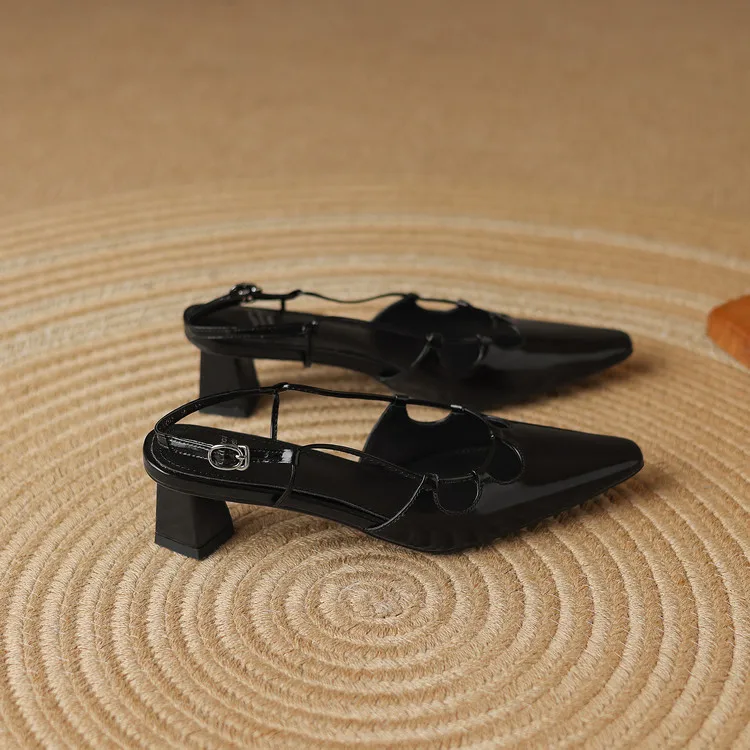 Katie Genuine Leather Slingbacks