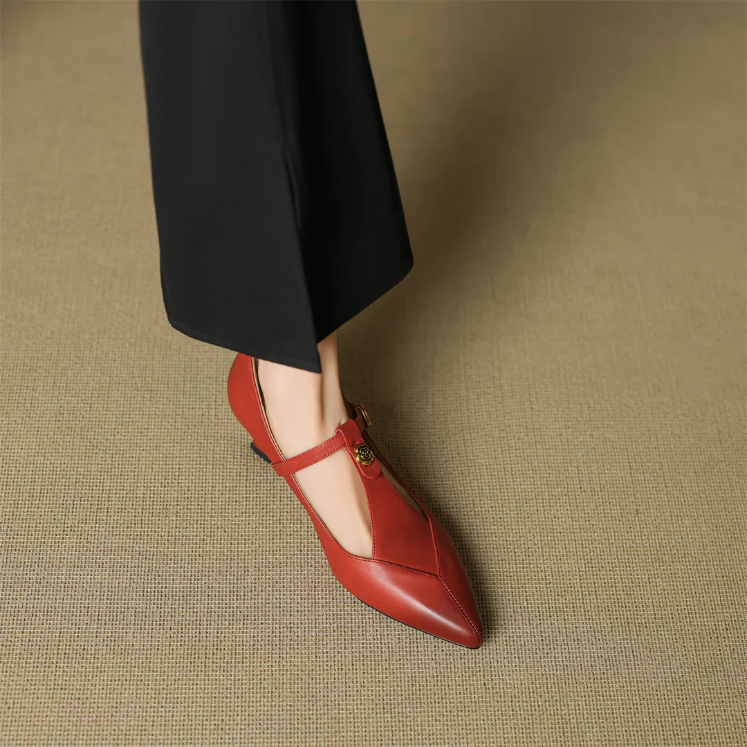 Marlene Genuine Leather Heels