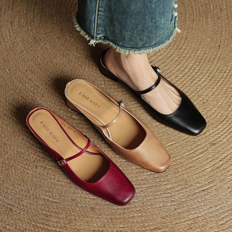 Esmer Genuine Leather Mules