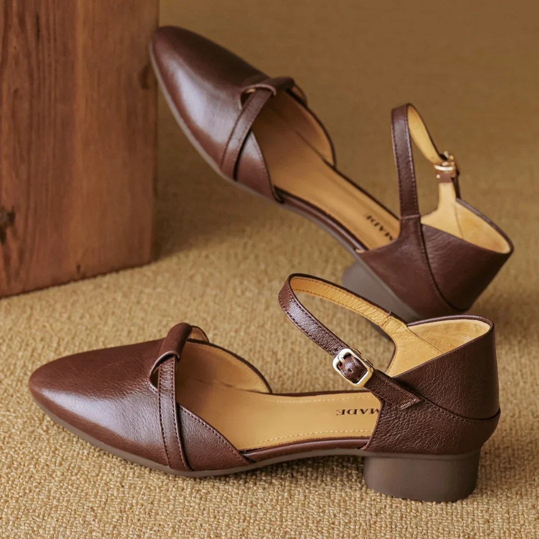 Laney Genuine Leather Heels