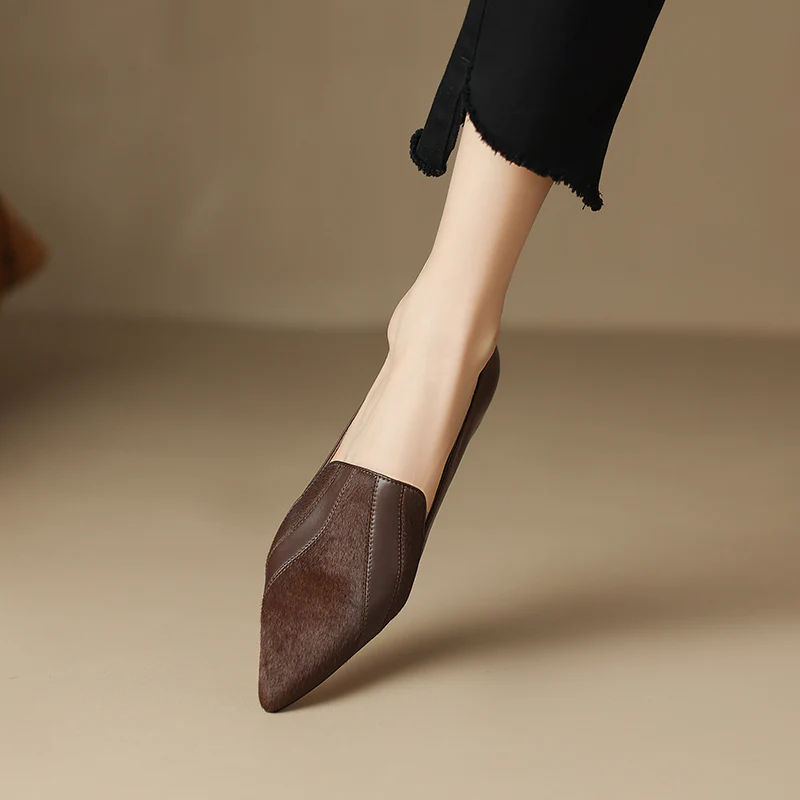 Klara Genuine Leather Flats