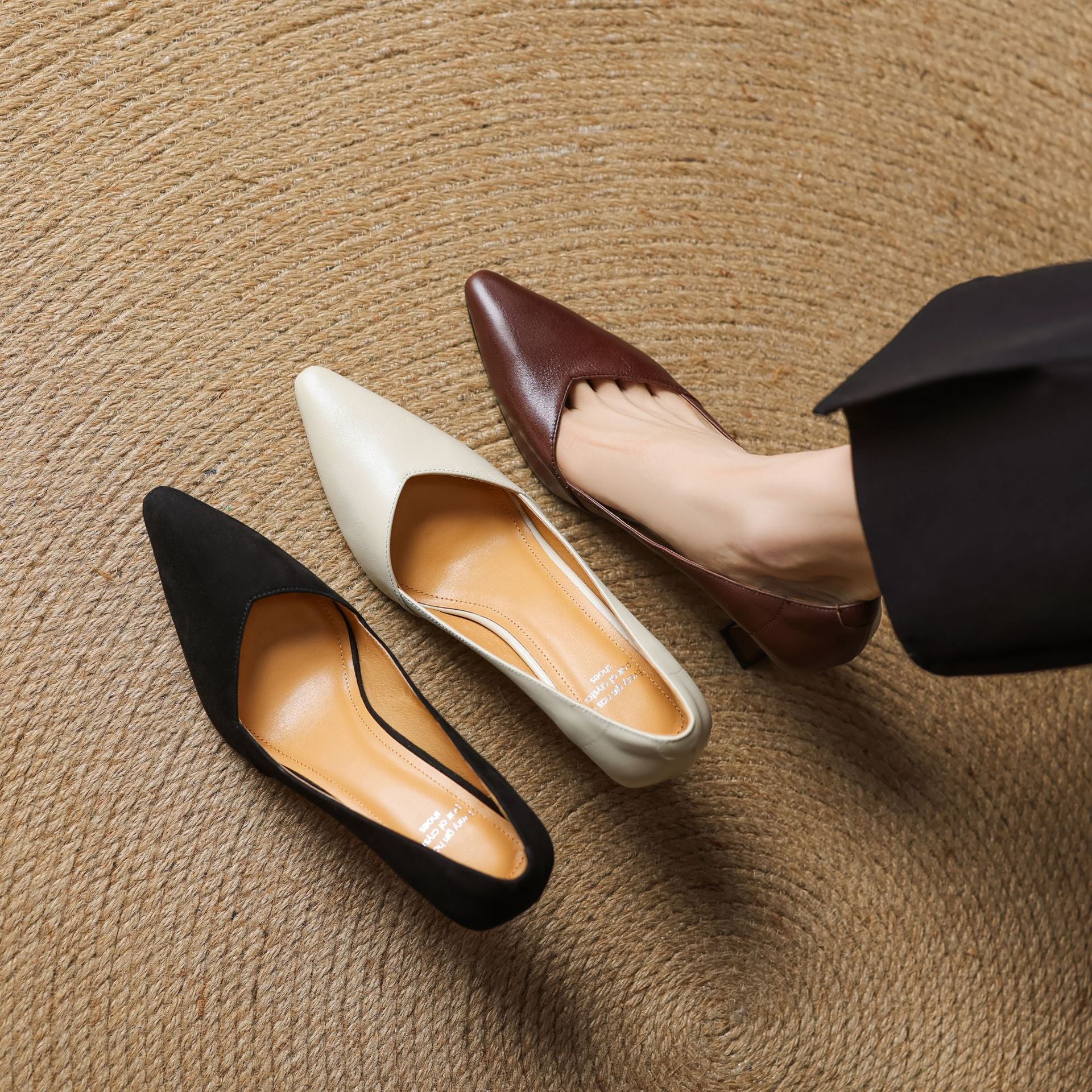 Zyne Genuine Leather Heels