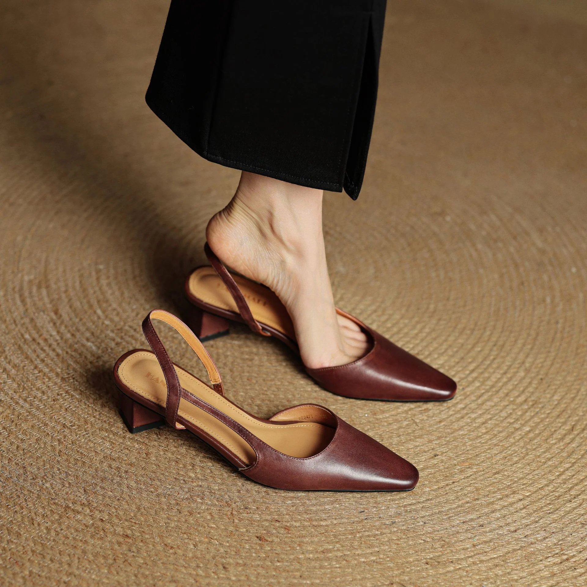 Elle Genuine Leather Heels