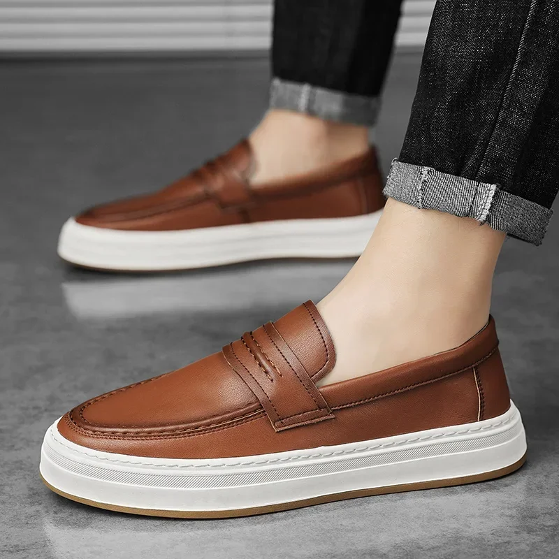 Moico Genuine Leather Loafers