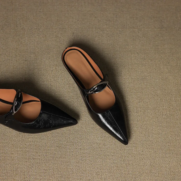 Alour Genuine Leather Mules