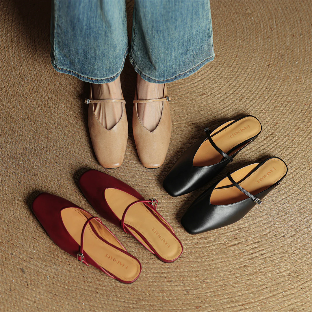 Miral Genuine Leather Mules