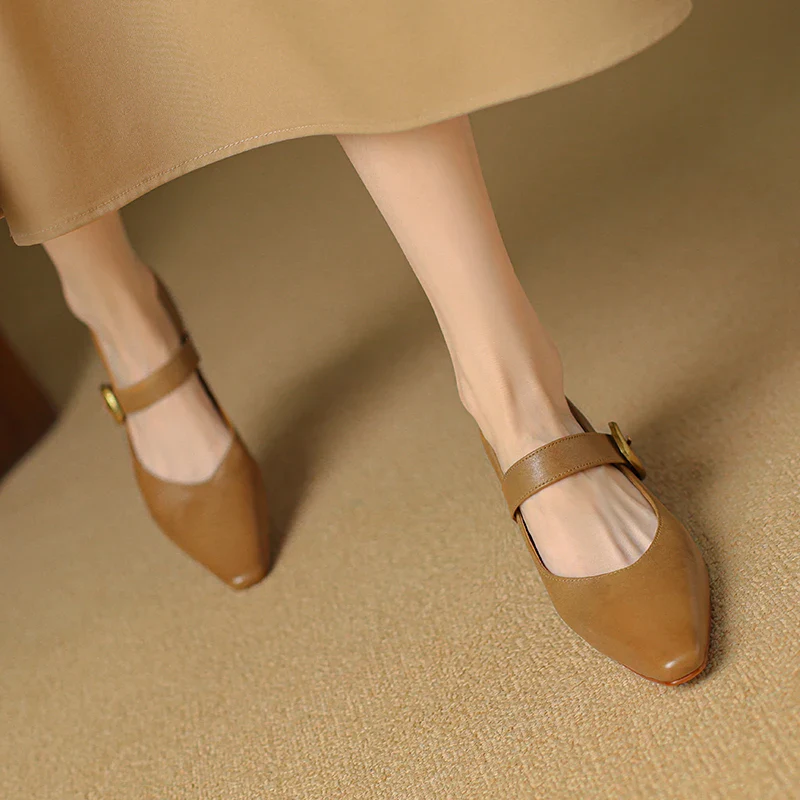 Velma Genuine Leather Heels