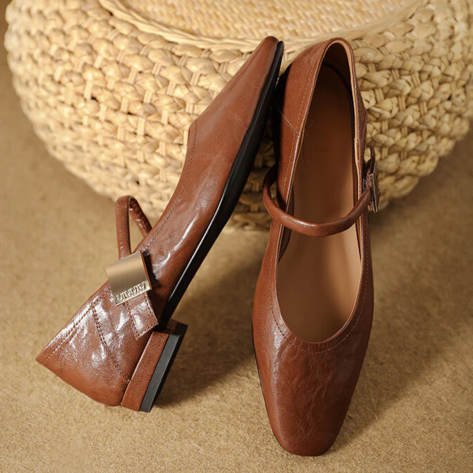 Melona Genuine Leather Pumps