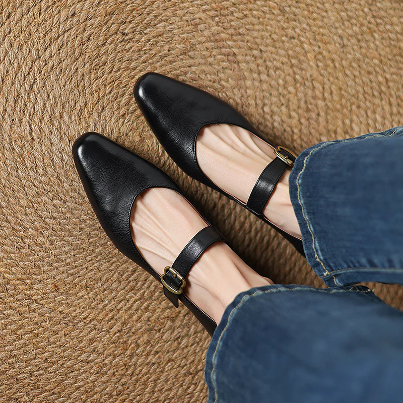 Maira Genuine Leather Heels