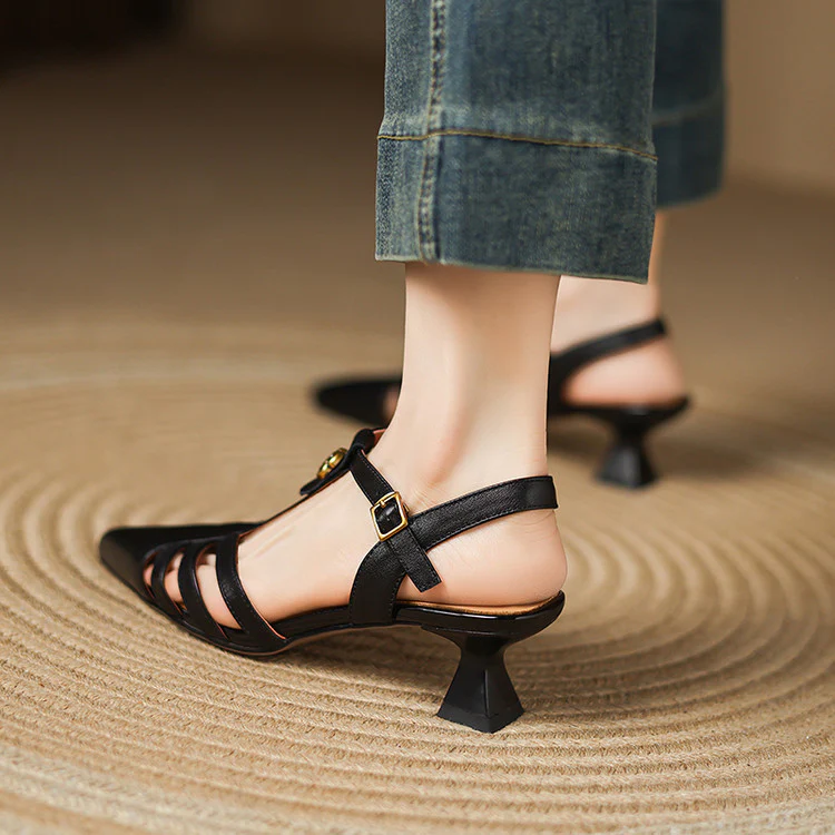 Viara Genuine Leather Heels