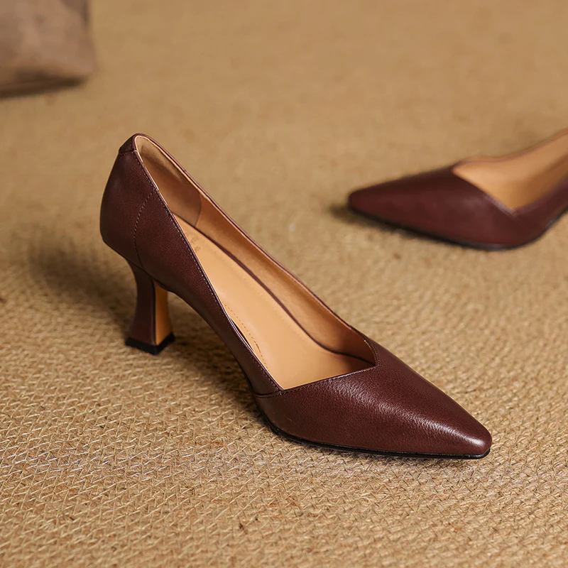 Zyne Genuine Leather Heels