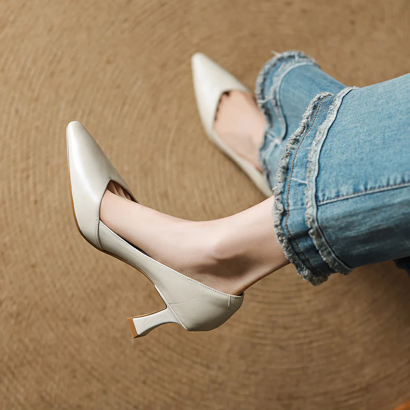 Zyne Genuine Leather Heels