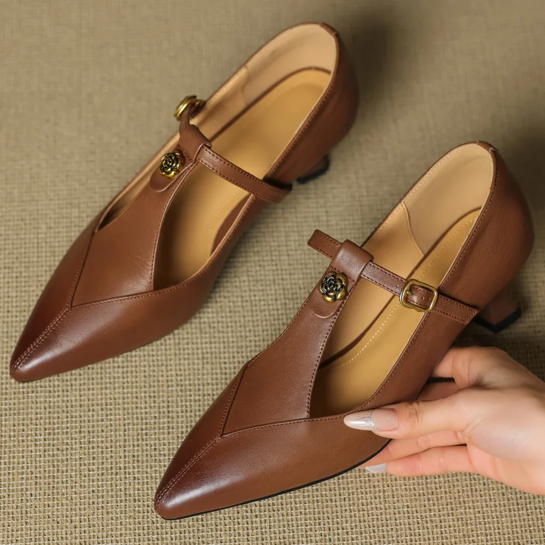 Marlene Genuine Leather Heels