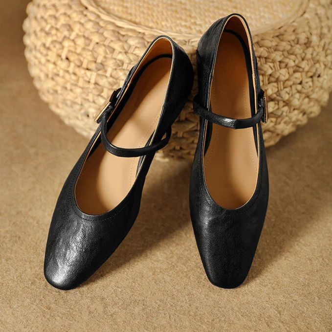 Melona Genuine Leather Pumps