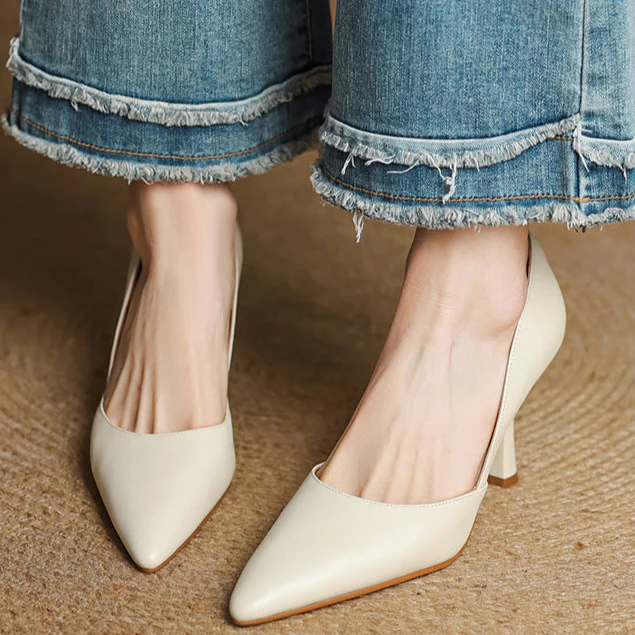 Liana Genuine Leather Heels