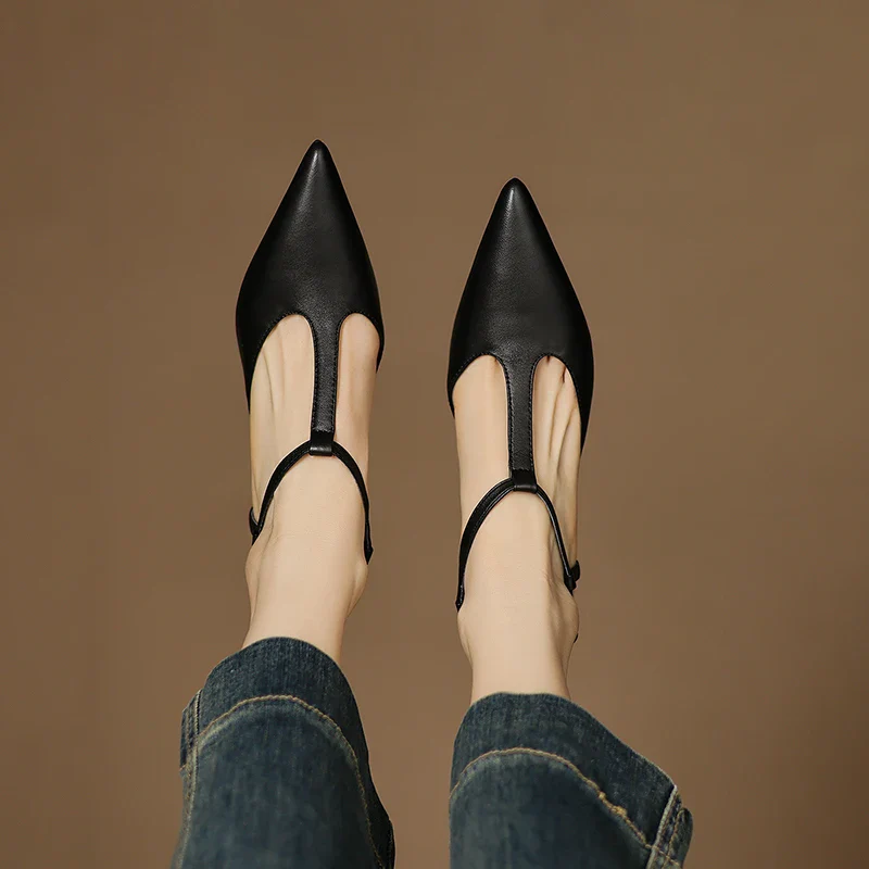 Serava Genuine Leather Heels