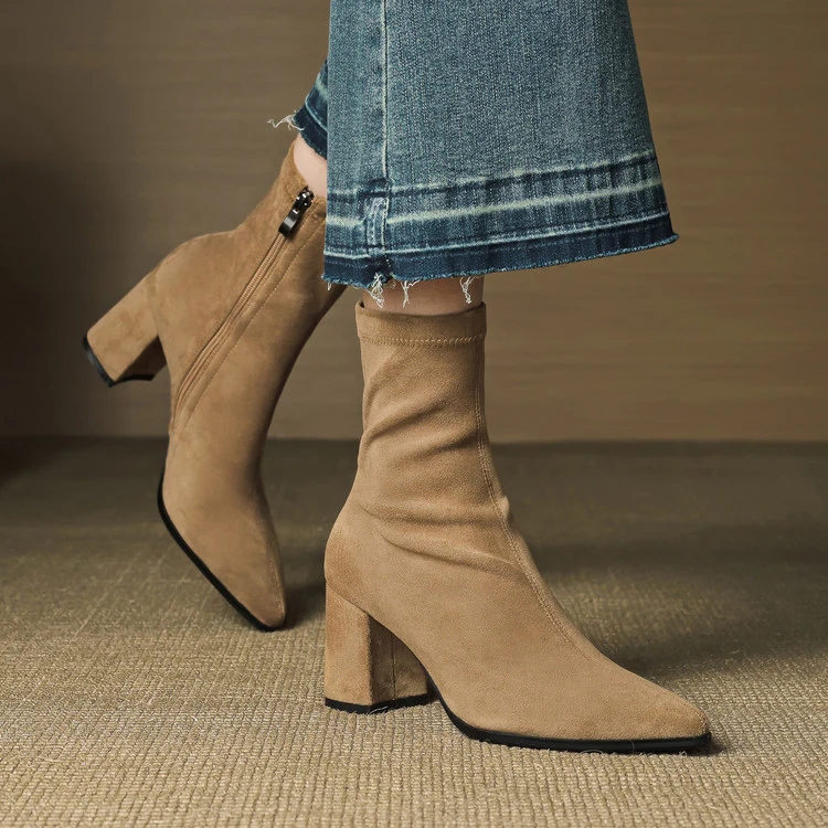 Alora Genuine Suede Boots