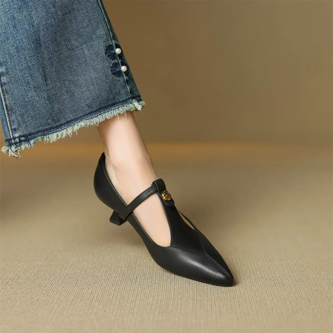 Marlene Genuine Leather Heels