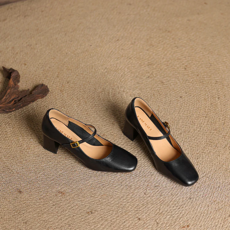 Lenara Genuine Leather Heels