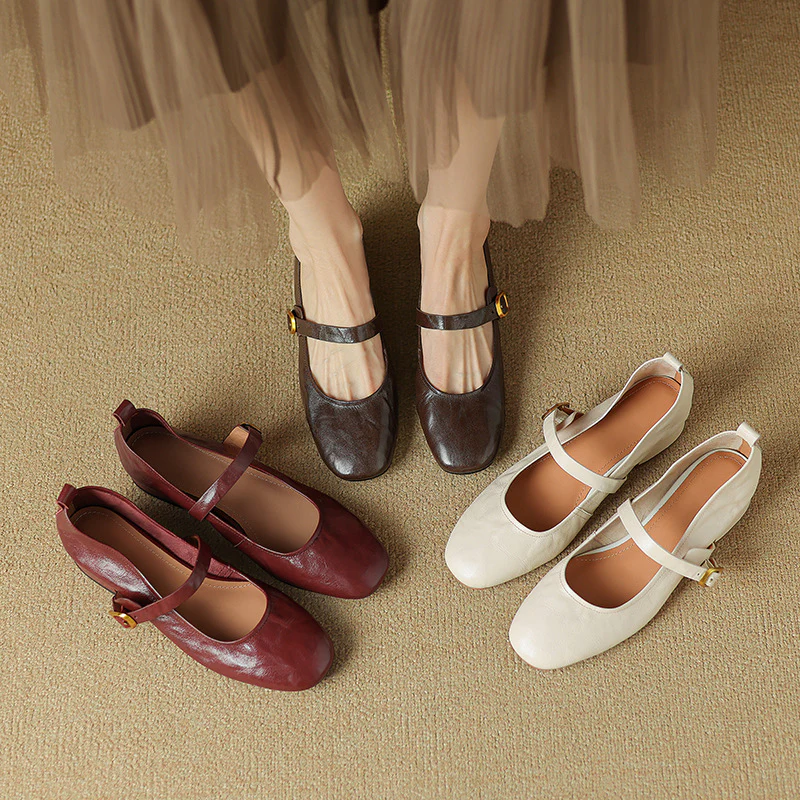 Bruna Genuine Leather Pumps