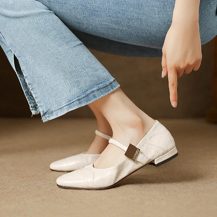 Melona Genuine Leather Pumps