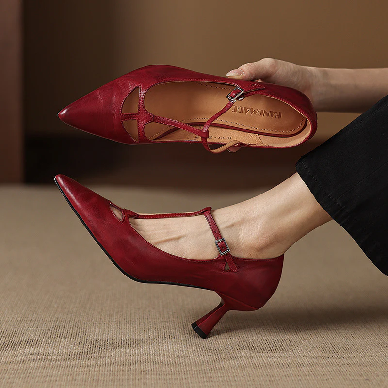 Marve Genuine Leather Pumps