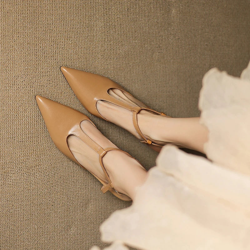 Serava Genuine Leather Heels