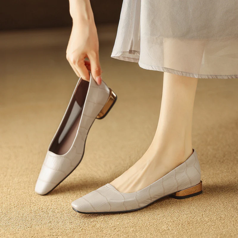 Celene Genuine Leather Heels