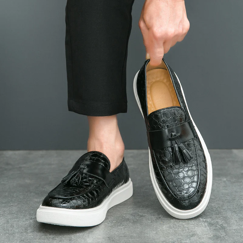 Tevan Leather Loafers