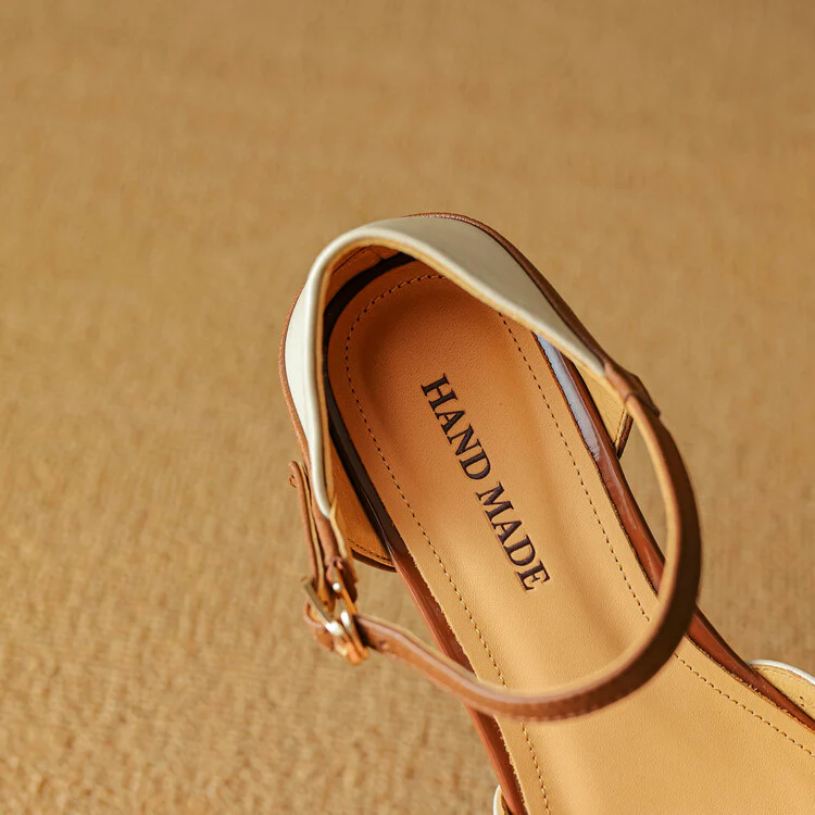 Lizel Genuine Leather Heels