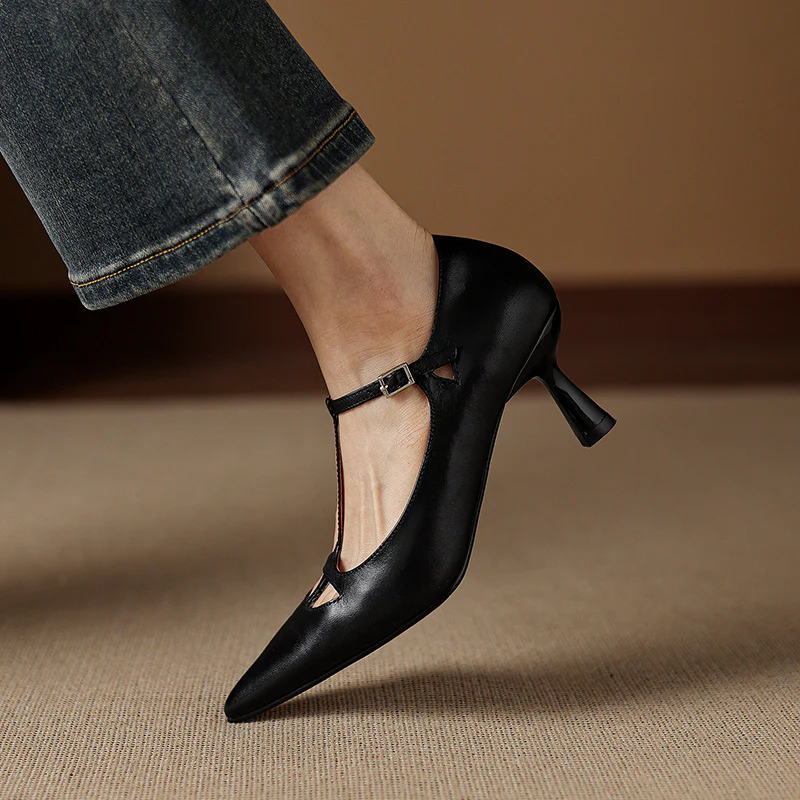 Marve Genuine Leather Pumps