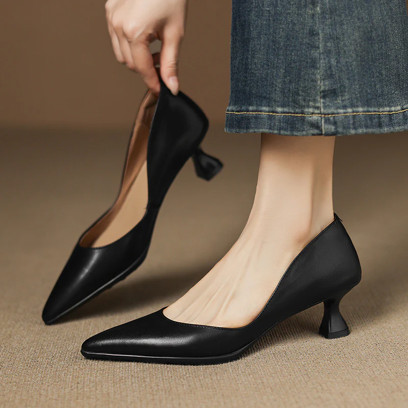 Elyia Genuine Leather Heels