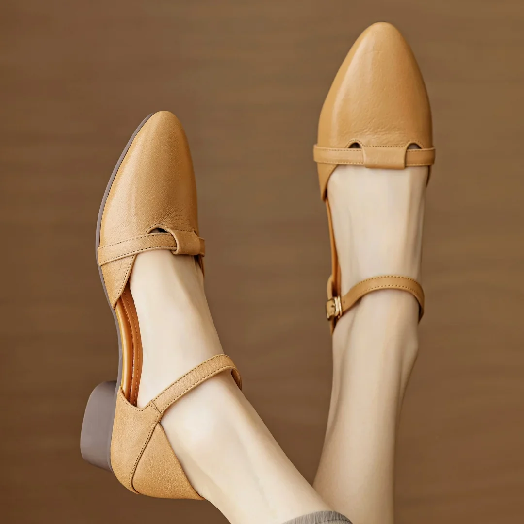 Laney Genuine Leather Heels