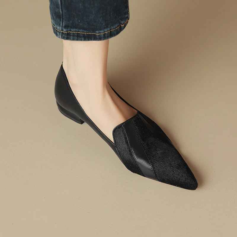Klara Genuine Leather Flats