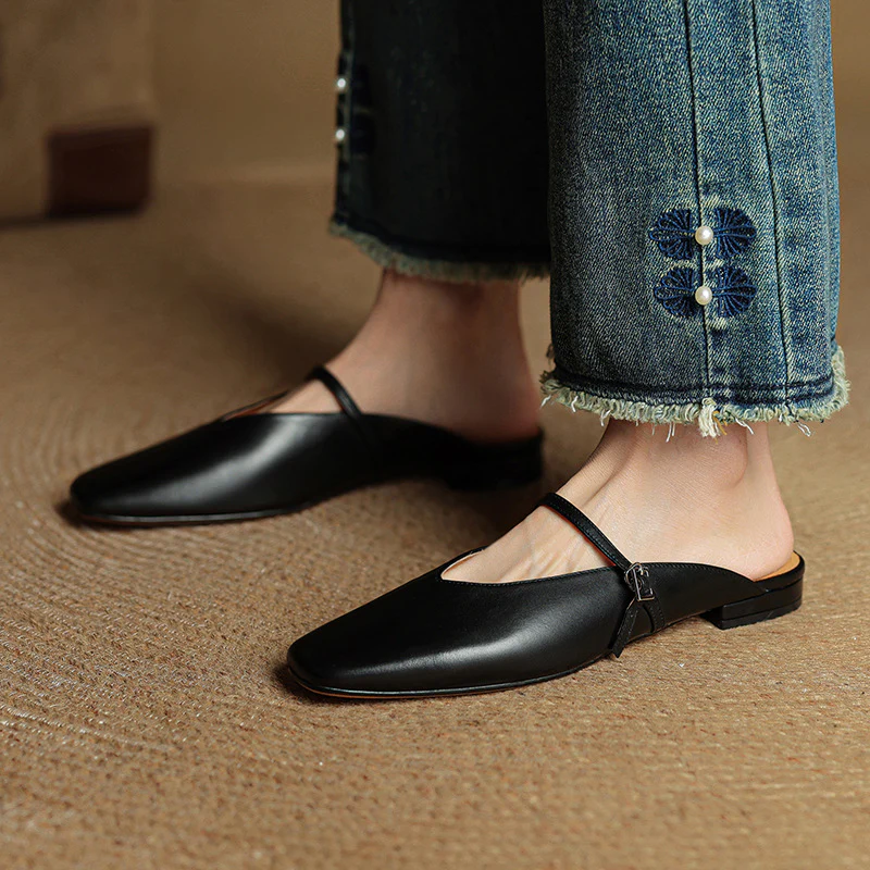 Miral Genuine Leather Mules