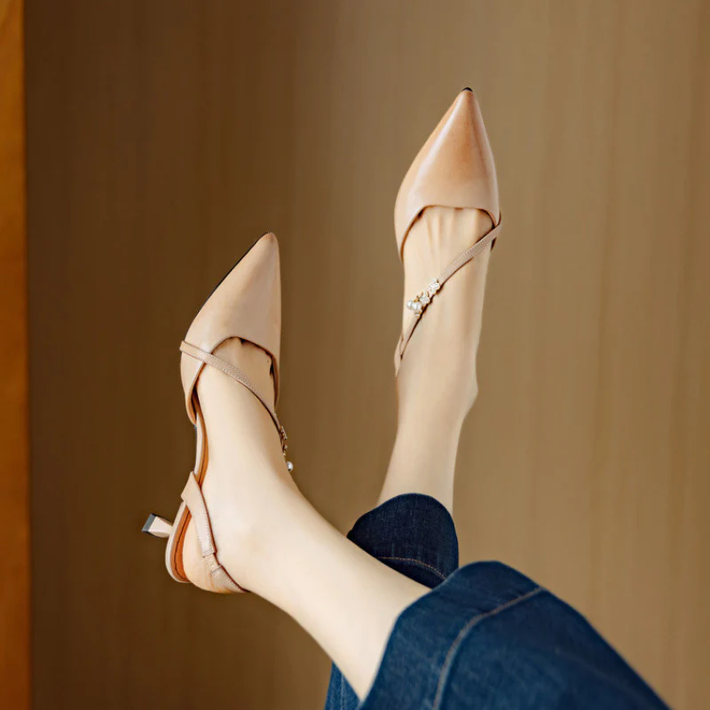 Dahlia Genuine Leather Heels