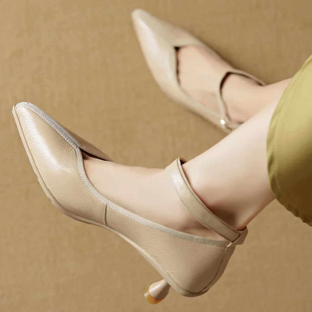 Bellara Genuine Leather Heels