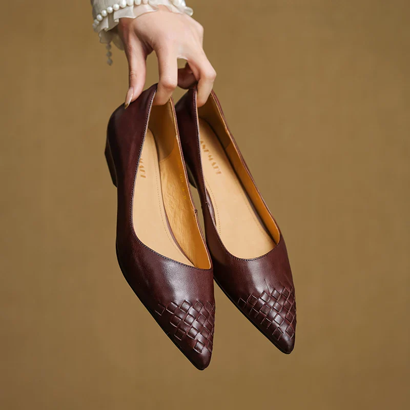Zelith Genuine Leather Pumps