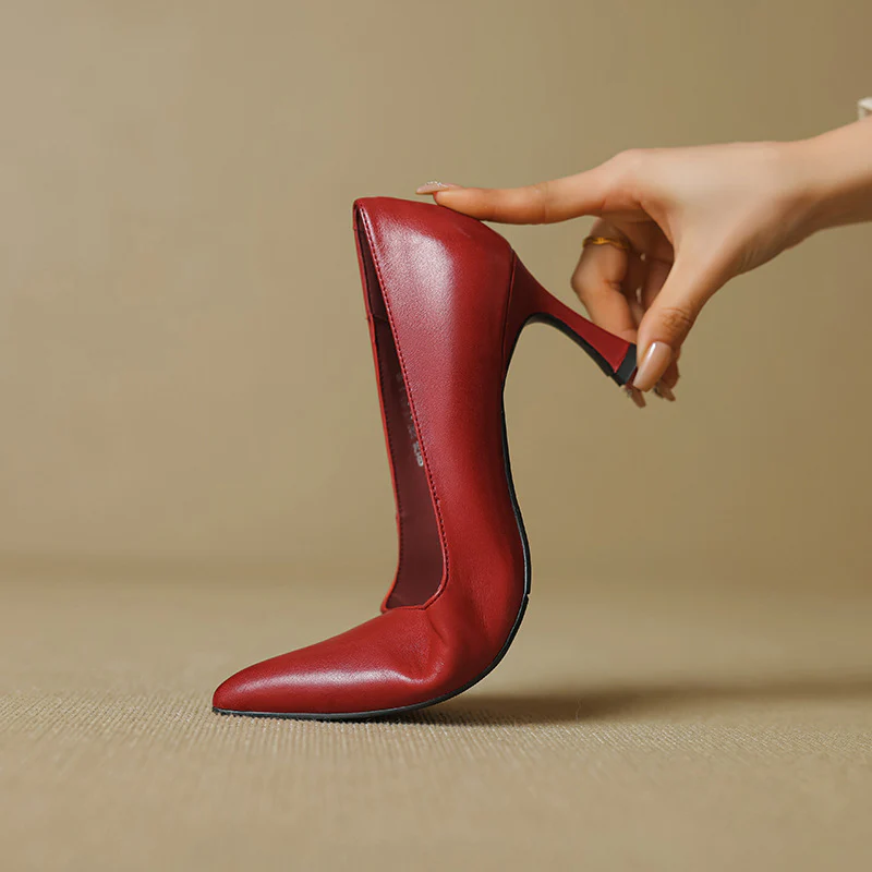 Noira Genuine Leather Heels