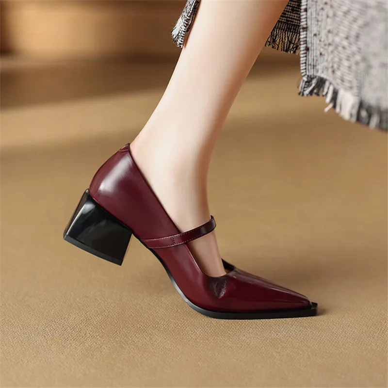 Allure Genuine Leather Heels