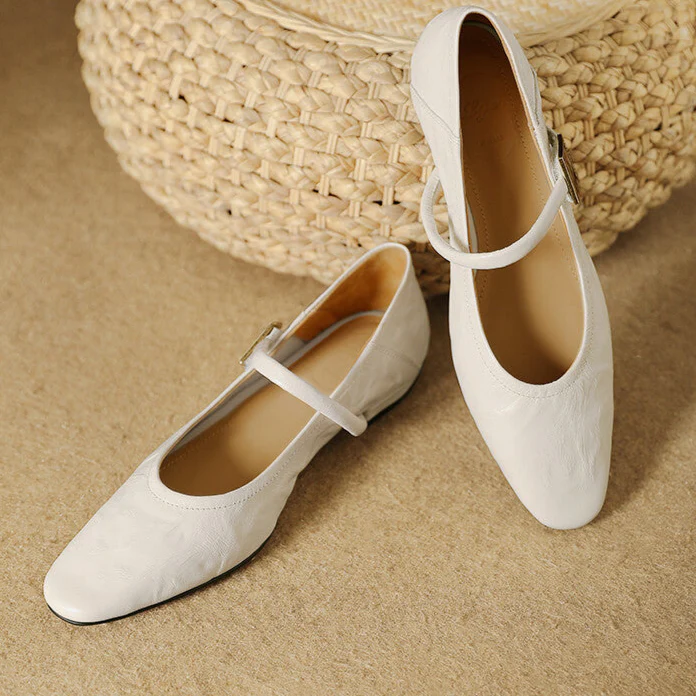 Melona Genuine Leather Pumps