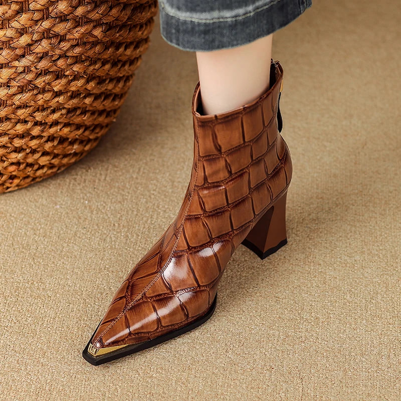 Nysa Genuine Leather Boots