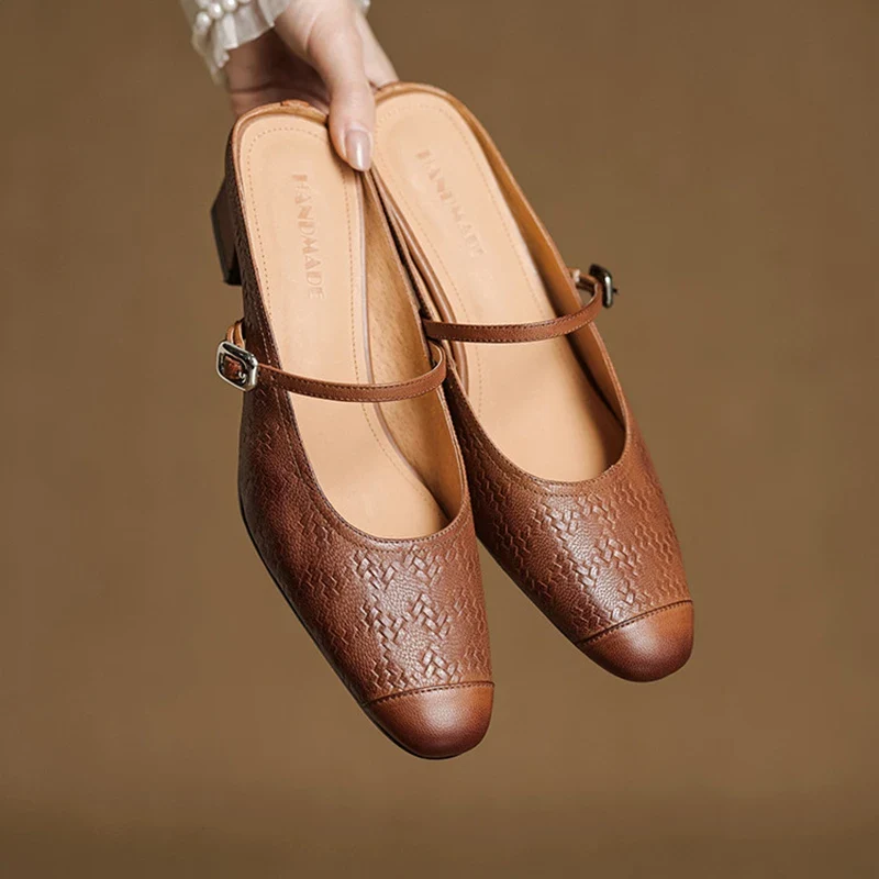 Berla Genuine Leather Mules