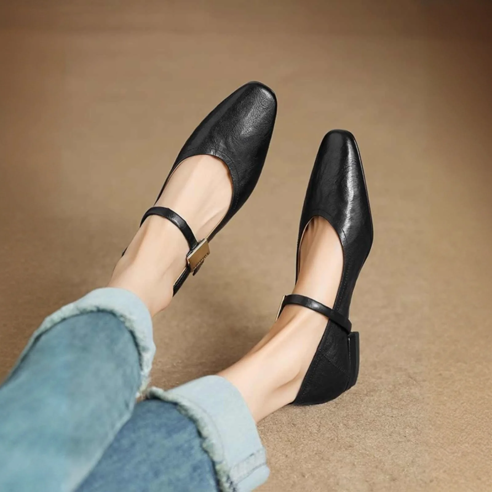 Ulan Genuine Leather Pumps