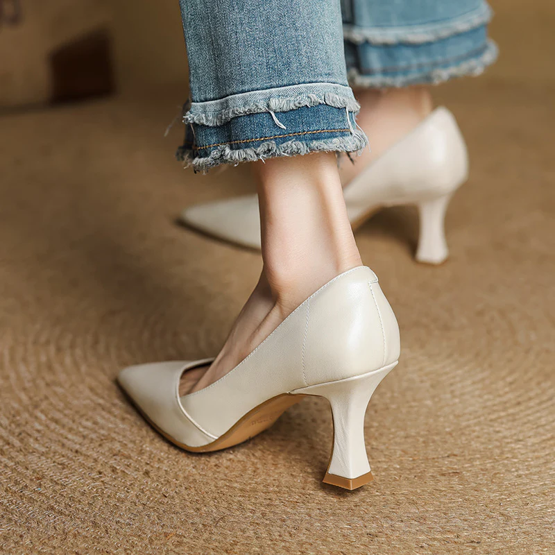 Zyne Genuine Leather Heels