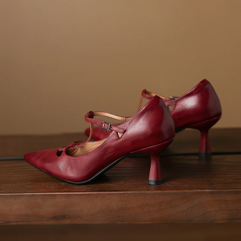 Marve Genuine Leather Pumps