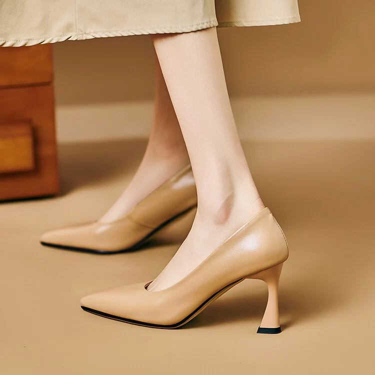 Lior Genuine Leather Heels