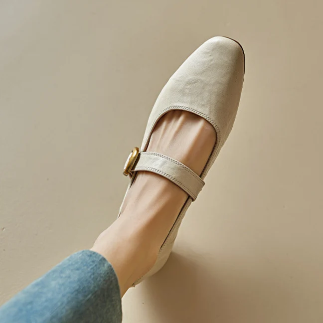 Minara Genuine Leather Pumps