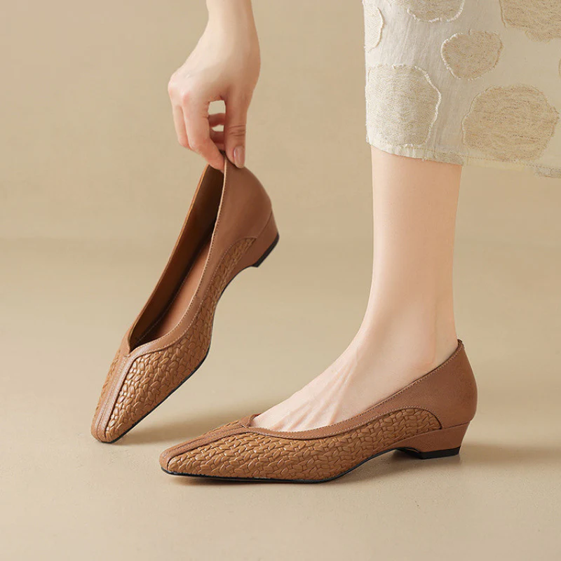 Morissa Genuine Leather Heels