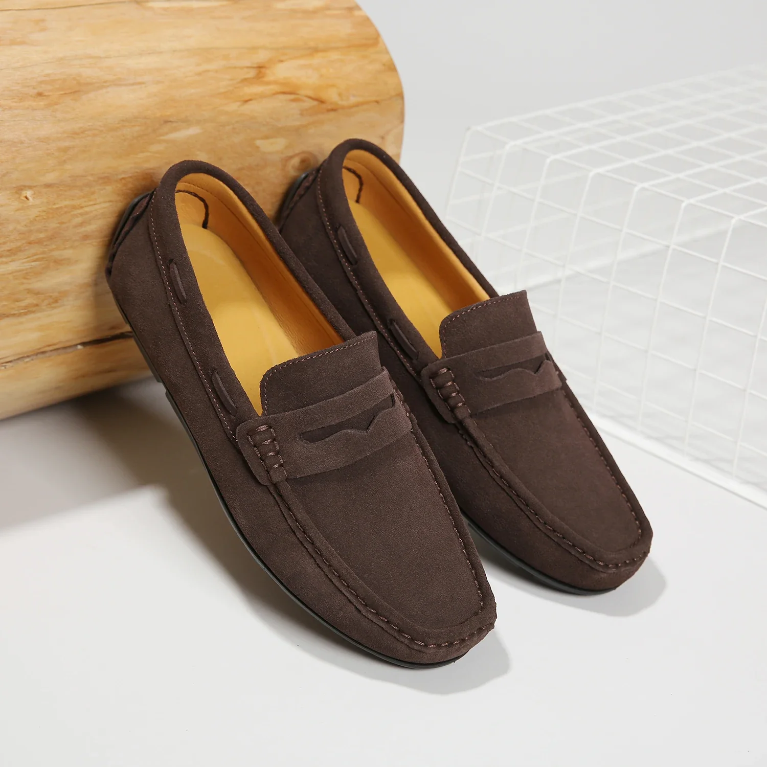 Fletro Genuine Suede Loafers